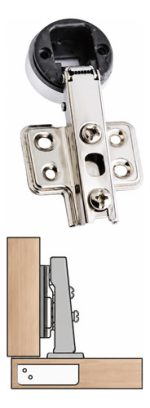 2un Bisagra Recta Puerta De Vidrio 5 A 8mm Estantes Gabinete - Imagen 3