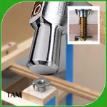 Inserto Para Patín Tuerca Araña/anclaje Para Muebles M8 100u - Imagen 4