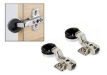 2un Bisagra Curva Puerta De Vidrio 5 A 8mm Estantes Gabinete