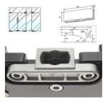 Bisagra Soporte Inferior Para Puerta De Vidrio 8 A 12mm 1pcs - Imagen 2