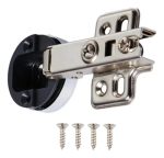 2un Bisagra Recta Puerta De Vidrio 5 A 8mm Estantes Gabinete - Imagen 2