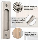 12u Tirador Recto Embutida Puerta Corredera 12x4cm Cromado - Imagen 6