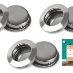 Manilla Asa Tirador Redonda Embutida Acero Inox 304 41mm 6un