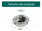 Tirador Asa Manilla Redonda Embutida Acero Ino 41mm 12un - Imagen 2