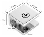 Pack 4u Soporte Repisa Estante Vidrio De 6 A 10mm - Imagen 2