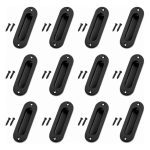 Pack 12 Tirador 120m X 41mm Asa Embutido Ovalada Para Closet