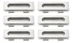 6u Tirador Rectangular Embutida Puerta Corredera 120mm