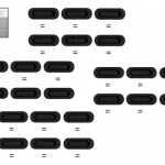 24un Tirador Asa Manija Ovalada Para Muebles 12cm Negro Mate