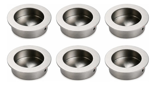 D_936730-MLC115951402377_082026-O.jpg Tirador Asa Redondo Embutido Plano De Acero Inox 41mm 6un - Imagen 1