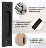 2 Asa Rectangular Embutida Puerta Closet Corredera 12cmx4cm - Imagen 6