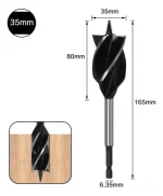 Broca Madera Bigas Helicoidal Vástago Taladro 5pcs 26 A 35mm - Imagen 5