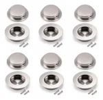 Pack 12 Tirador Embutido Redondo Manill Asa Ac Inox 304 60mm