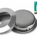 Pack 2un Tirador Asa Redonda Embutida Ac Inoxidable 304 41mm