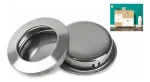 Pack 2un Tirador Asa Redonda Embutida Ac Inoxidable 304 41mm