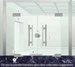 Bisagra Soporte Superior L Para Puerta Vidrio Templado 1pcs - Imagen 3