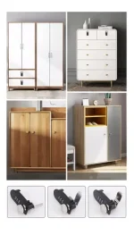 Cerradura Mueble Lockers Casilleros Con Clave Y Llave Maest. - Imagen 3