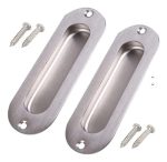 Pack 2 Tirador Asa Embutido Ovalada Para Closet 120 X 41mm