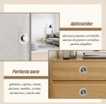 Pack 6u Tirador Embutido Redondo Manill Asa Ac Inox 304 60mm - Imagen 4