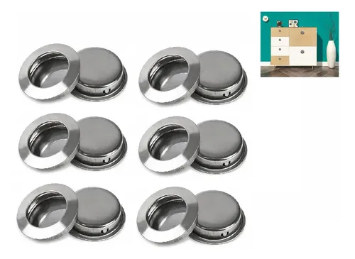 D_991721-MLC115783641913_082026-O.webp Tirador Asa Manilla Redonda Embutida Acero Ino 41mm 12un - Imagen 1