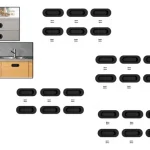 12unidades Tirador Asa Ovalada Para Muebles 120mm Negro