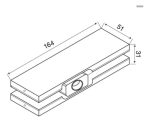 Bisagra Soporte Superior Para Puerta De Vidrio 8 A 12mm 1pcs - Imagen 3