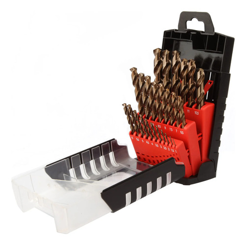 D_995276-MLC99405686365_112025-O.jpg Juego De Brocas Para Inox. Cobalto Al 5% 1mm A 13mm 25pcs - Imagen 1