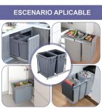 Basurero Doble Extraible 18litros Gris Tfx Doble 18lt - Imagen 8