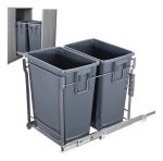 Basurero Doble Extraible 18litros Gris Tfx Doble 18lt