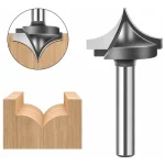 Fresa Madera Doble Perfilado Curvo Vástago 1/4 X 7/8 1pcs