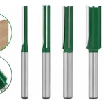 Fresa Recta Profesional 3 Filos Madera Toma 1/4 5u Dif Medid