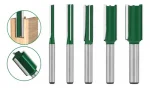 Fresa Recta Profesional 3 Filos Madera Toma 1/4 5u Dif Medid