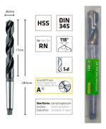 Broca Hss M2 Alta Velocidad 26mm Dureza Din 345 Cono Morse - Imagen 2