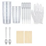 Kit Vasos Mezcladores Silicona Accesorios 24pcs Para Resina