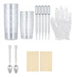Kit Vasos Mezcladores Silicona Accesorios 24pcs Para Resina