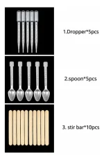Kit Vasos Mezcladores Silicona Accesorios 24pcs Para Resina - Imagen 3