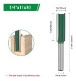 Fresa Recta Madera Plastico Cnc 3 Filos 11x30 Toma 1/4 - Imagen 2
