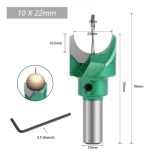 Fresa Para Cuentas Esferas Bolas Diámetro 22mm Vástago 10mm - Imagen 2