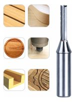 Fresa Recta Profesional Para Cnc 3 Filos Vástago 1/2 X 6mm