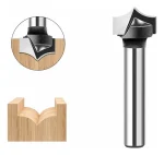 Fresa Madera Doble Perfilado Curvo Vástago 1/4 X 1/2 1pcs