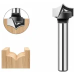 Fresa Madera Doble Perfilado Curvo Vástago 1/4 X 1/2 1pcs