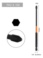 Punta Phillips Impacto Ph2 Set 20pcs Magnetica 150mm S2 - Imagen 2