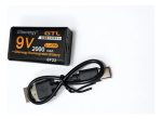 Batería 9v Recargable Usb C 2000mah Pila Gtl Energy + Cable - Imagen 3