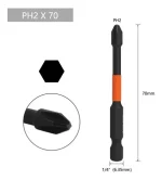 Punta Phillips Impacto Ph2 Set 10pcs Magnetica 70mm S2 - Imagen 2