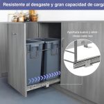 Basurero Doble Extraible 18litros Gris Tfx Doble 18lt - Imagen 6