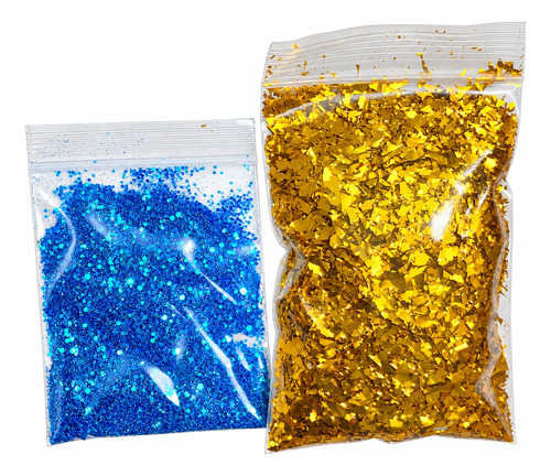 D_914520-MLC118556234253_102026-O.jpg Hojuelas De Glitter Porpurina Para Manualidades, 2 Colores - Imagen 1